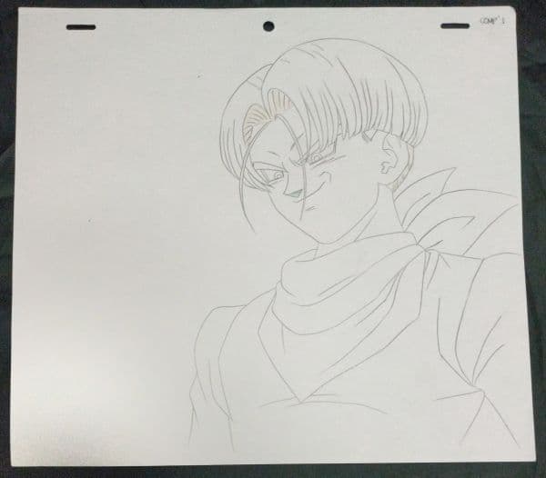 ドラゴンボールGT トランクス 背景付きセル画 動画 タイムシート付き