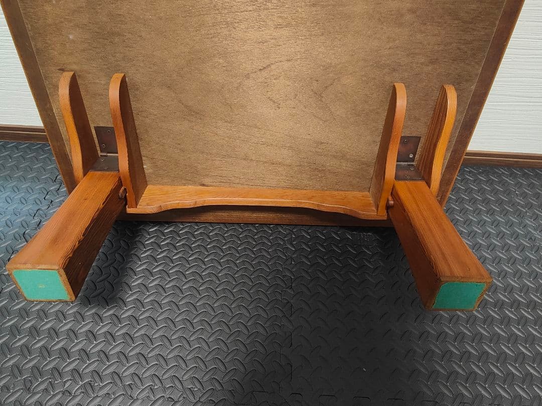 折りたたみテーブル　木目　アンティーク　机　座卓　天板美品