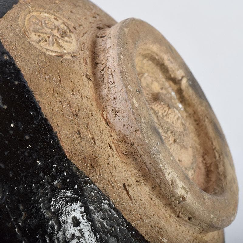 茶道具　楽吉左衛門　十二代弘入作　黒楽茶碗　時代箱　M　R9248