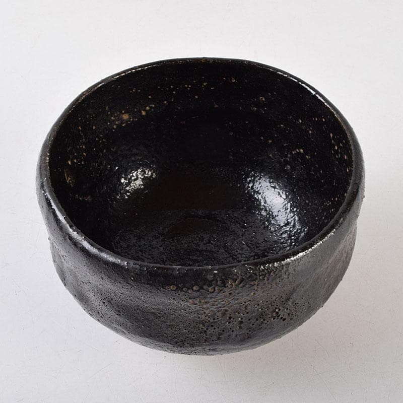 茶道具　楽吉左衛門　十二代弘入作　黒楽茶碗　時代箱　M　R9248