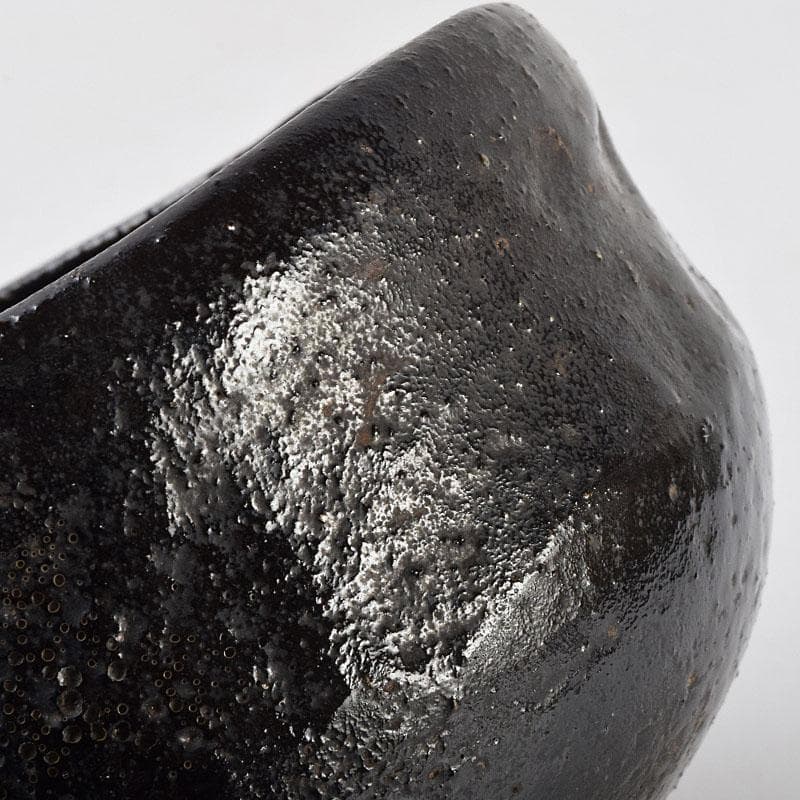 茶道具　楽吉左衛門　十二代弘入作　黒楽茶碗　時代箱　M　R9248