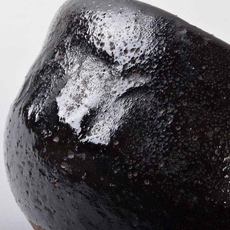 茶道具　楽吉左衛門　十二代弘入作　黒楽茶碗　時代箱　M　R9248