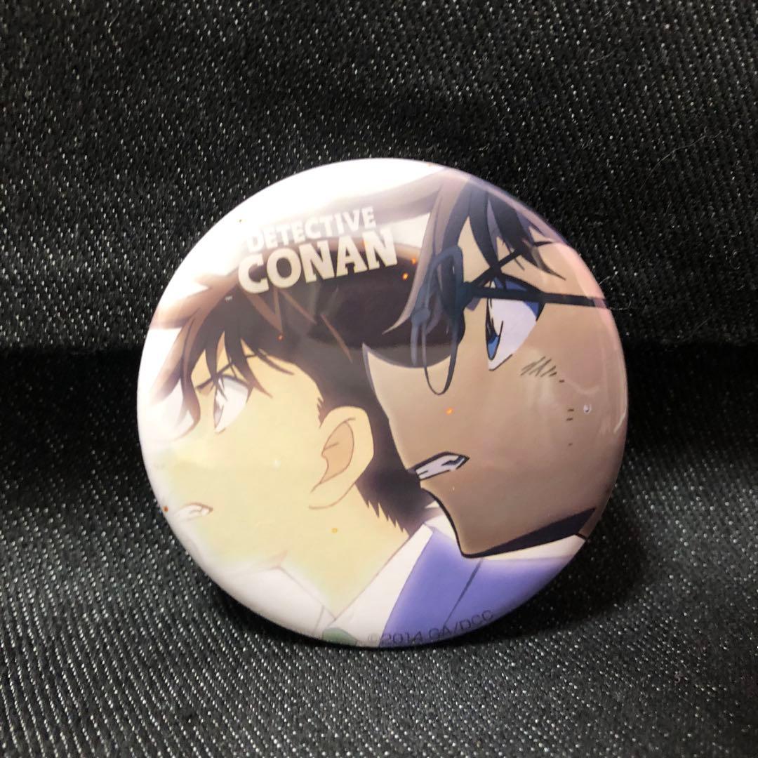 名探偵コナン 場面 缶バッジ レア 工藤新一 江戸川コナン