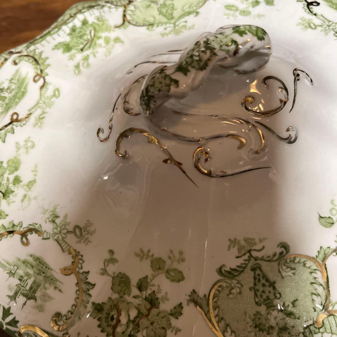 限定最終アンティークウェッジウッド高額キャセロールヴィンテージ形が凝ったデザイン