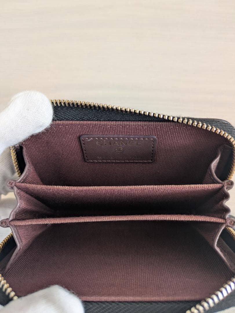 CHANEL シャネル マトラッセ パース キャビアスキン ブラック