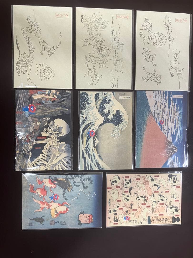 万博 ミャクミャク 鳥獣戯画 浮世絵ポストカード 絵はがき　8枚セットバラ売り可
