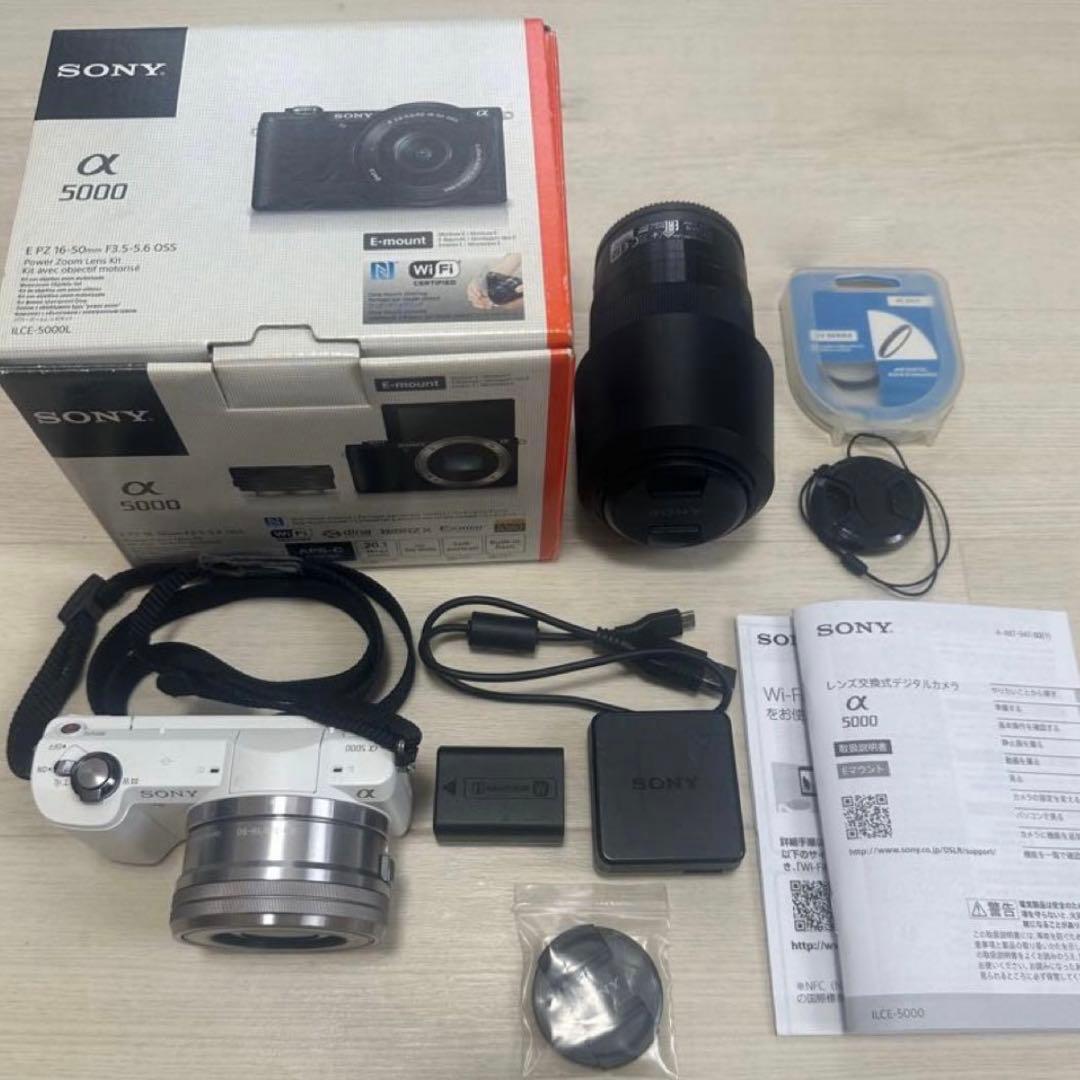 SONY α5000 ホワイト パワーズームレンズキット