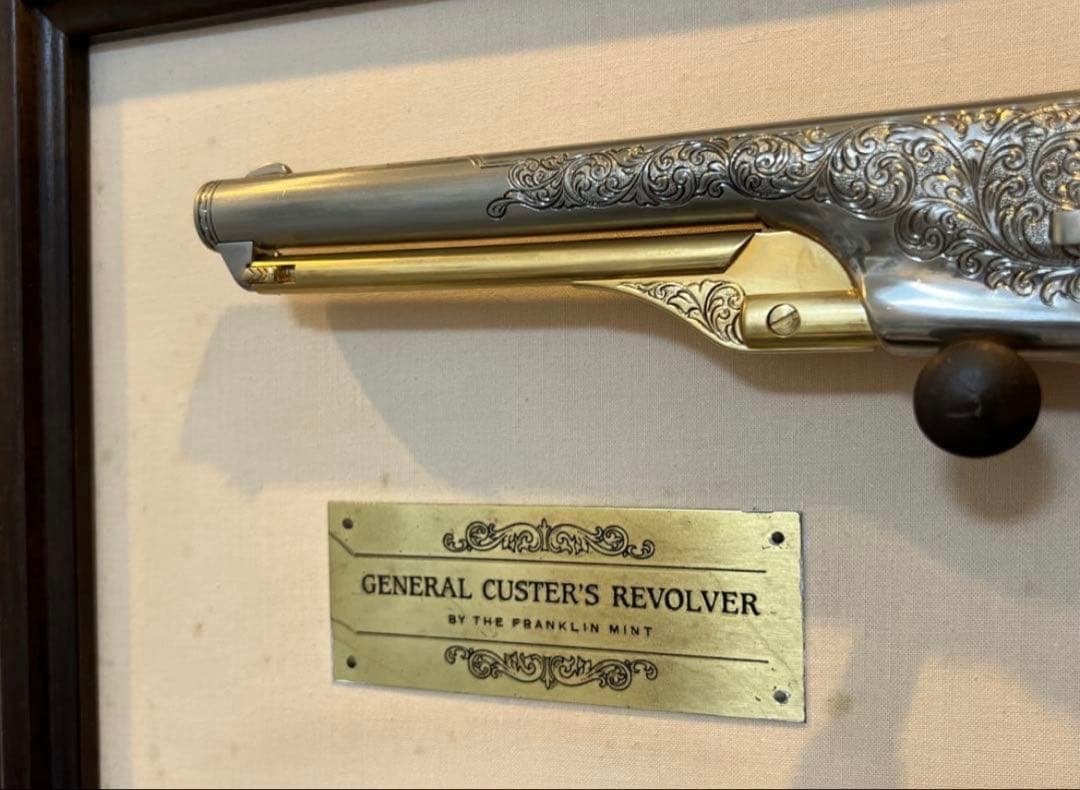 フランクリンミント　額付き カスター将軍のレボルバー