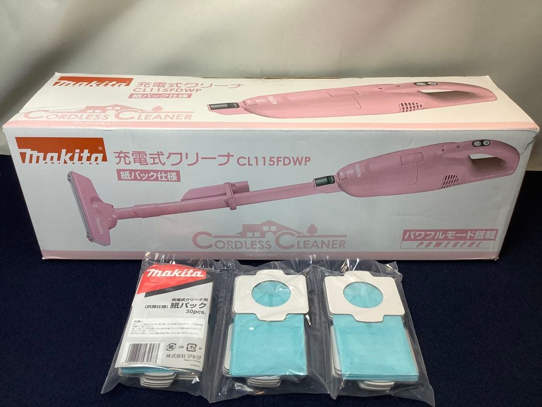 makita 充電式クリーナ CL115FDWP 紙パック10枚＋30枚 未使用