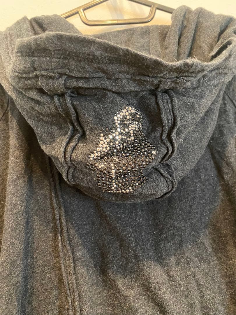 希少 PPFM アシンメトリー ダブルジップパーカー ストリート y2k 00s