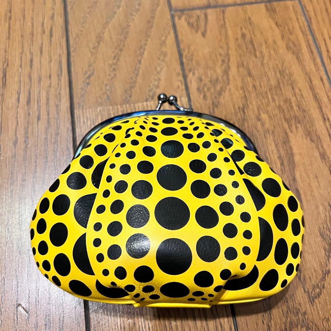 草間彌生：がま口 小 パンプキン イエロー　財布　長財布　kusama