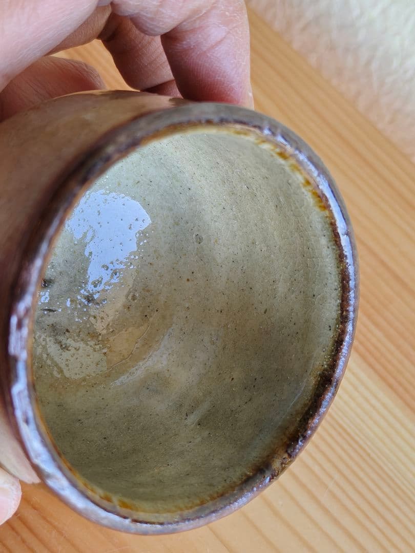 金城次郎　壺屋時代　魚文　湯呑　民芸　やちむん