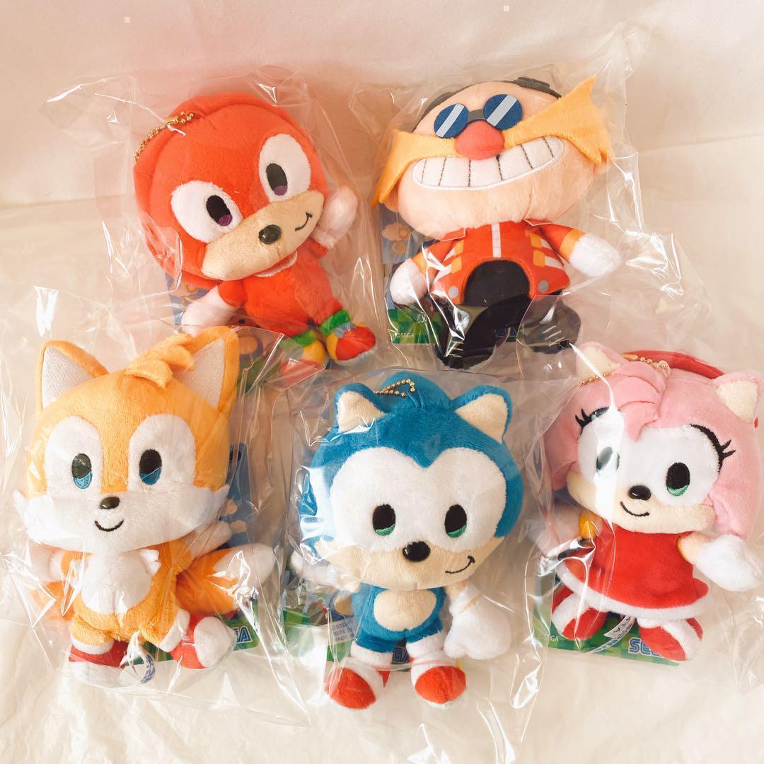 5種 SONIC＆FRIENDS ソニック＆フレンズ マスコット ぬいぐるみ