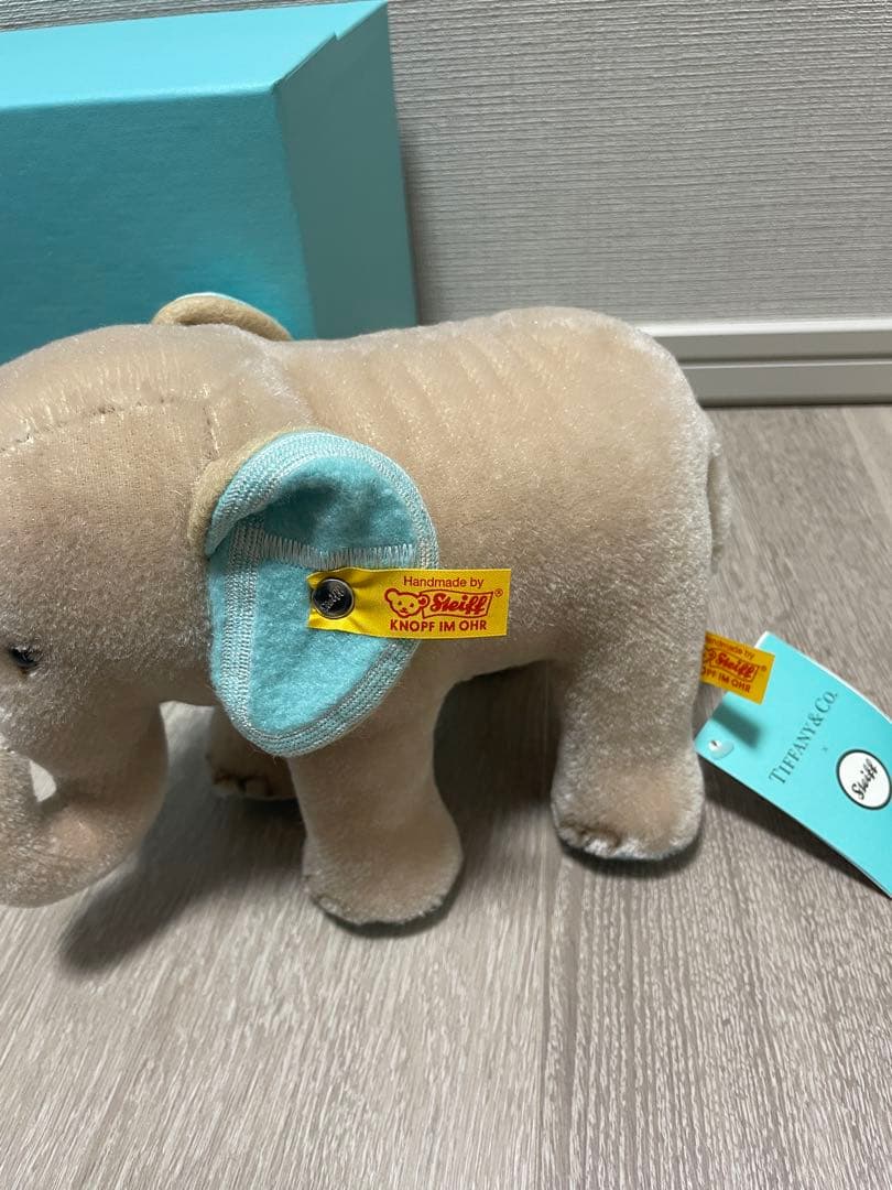 【新品】ティファニー✖️シュタイフ　エレファント　TIFFANY✖︎steiff