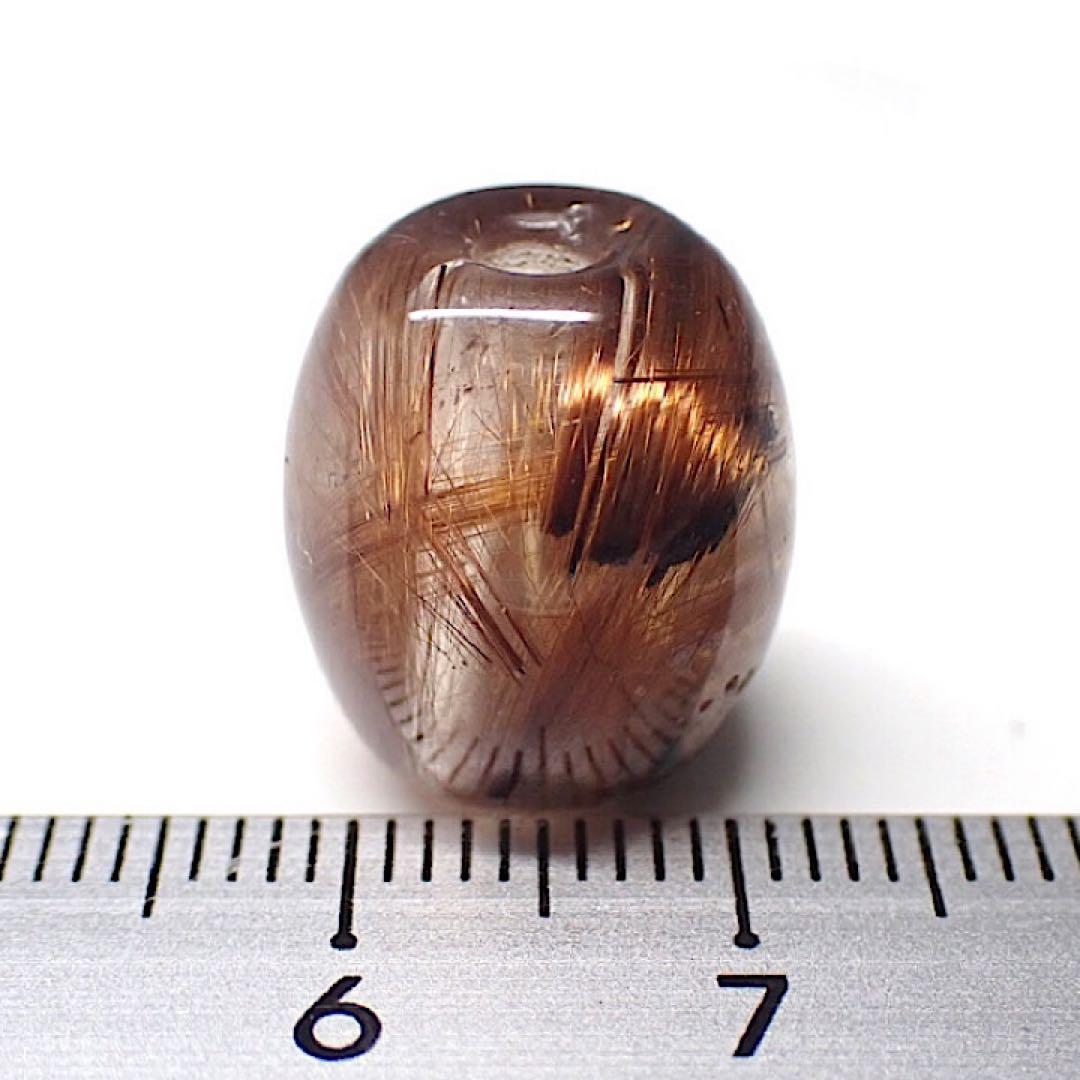 【中国産】ルチルクォーツのビーズ