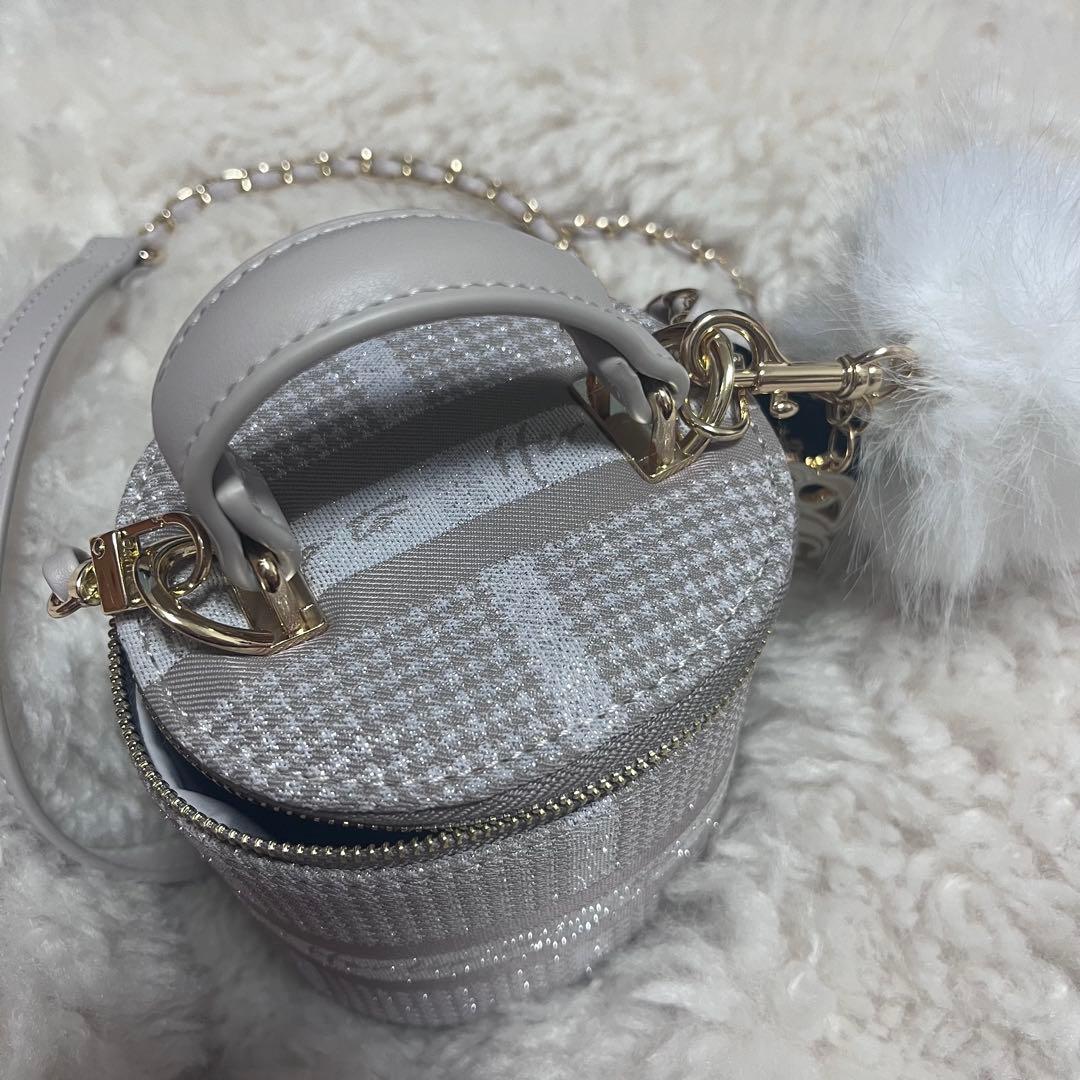 herlipto Jacquard Mini Vanity Bag チャーム付き