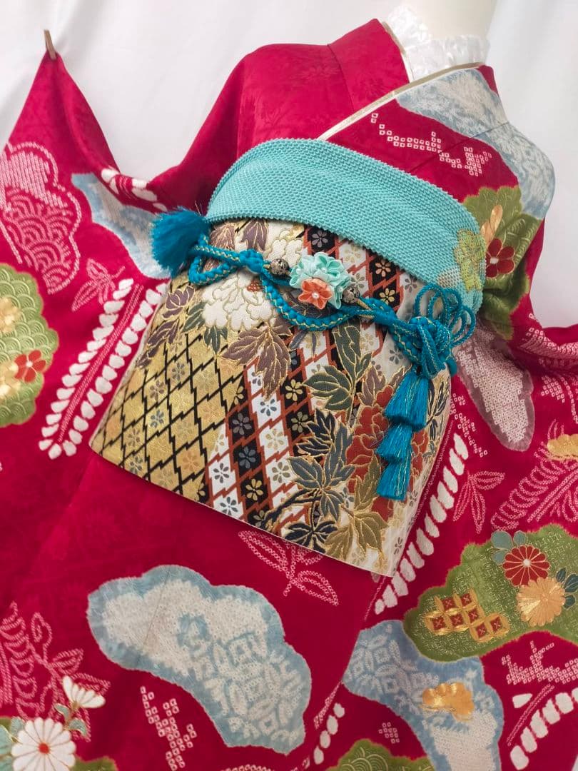 売約済み【WA-Modern】★★正絹　桶絞り　京友禅　振袖単品★★