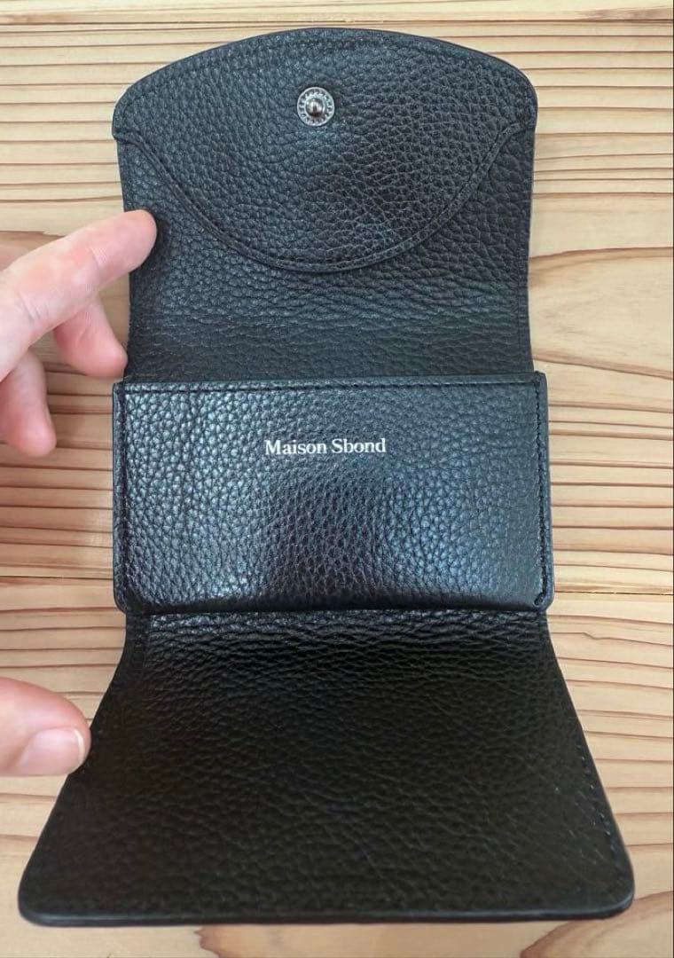 Maison Sbond Amy Black 三つ折り財布