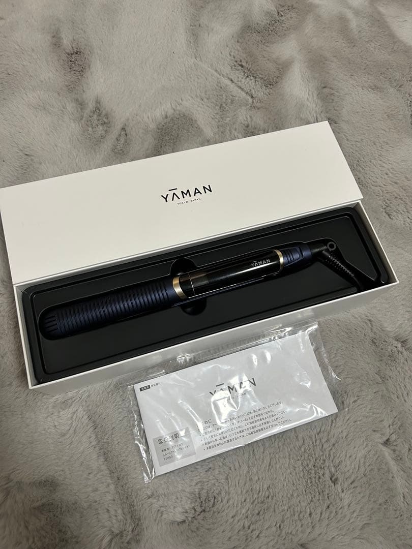 【美品1回使用】YA-MAN スムースアイロンフォトイオン　ネイビー