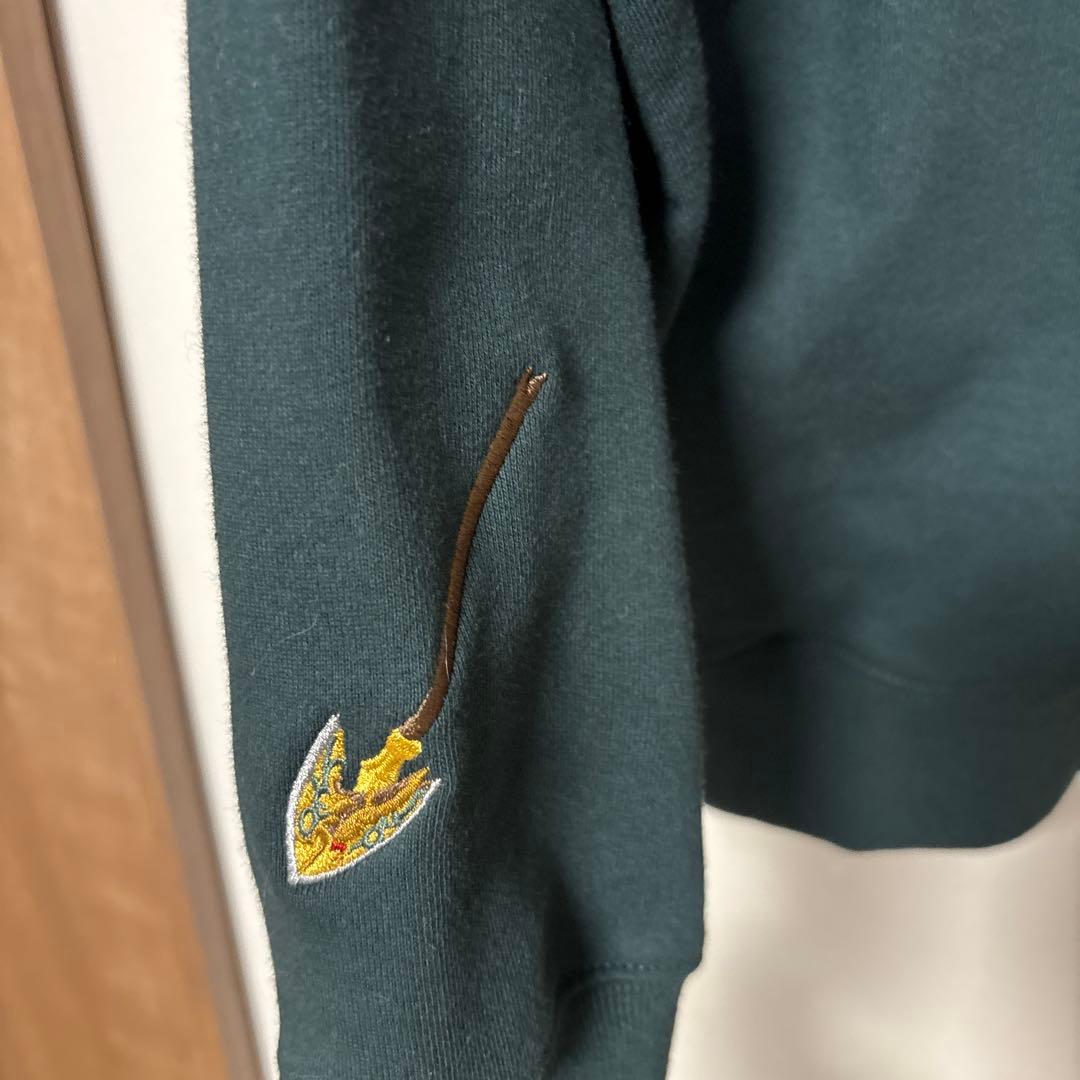 【新品】L☆ジョジョ黄金の風×グラニフ☆ルーズフィット・パーカー(緑)☆JOJO