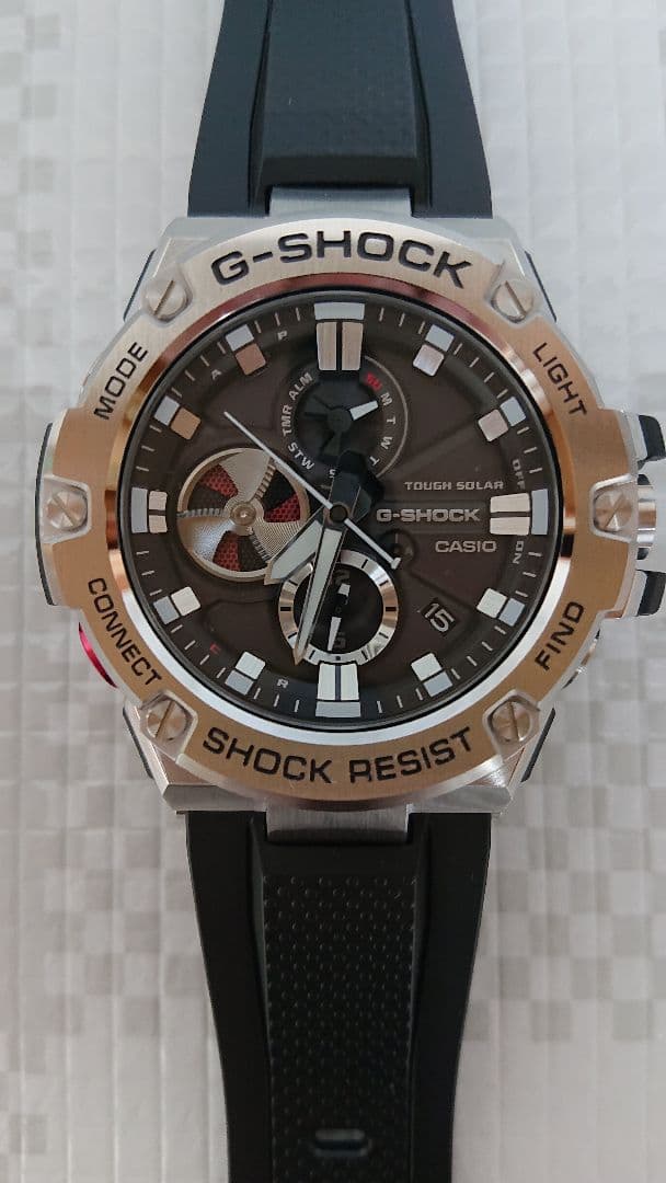 T*3様 G-SHOCK G-STEEL GST-B100-1AJF 美中古品。