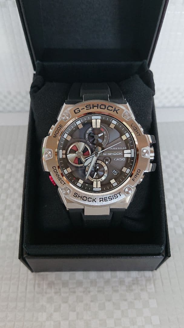 T*3様 G-SHOCK G-STEEL GST-B100-1AJF 美中古品。