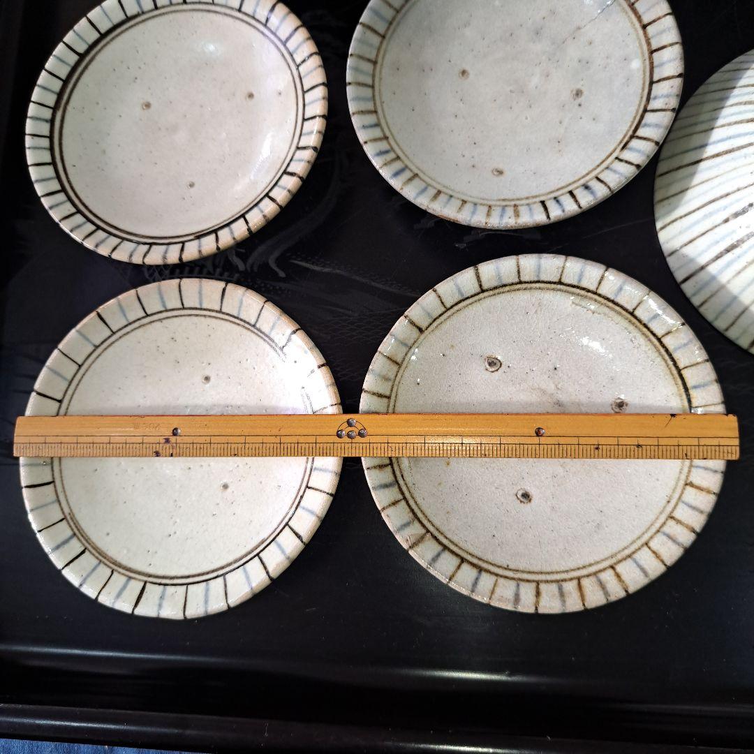 骨董　超希少　幻の高槻　古曽部焼　向付　蓋付　五客椀