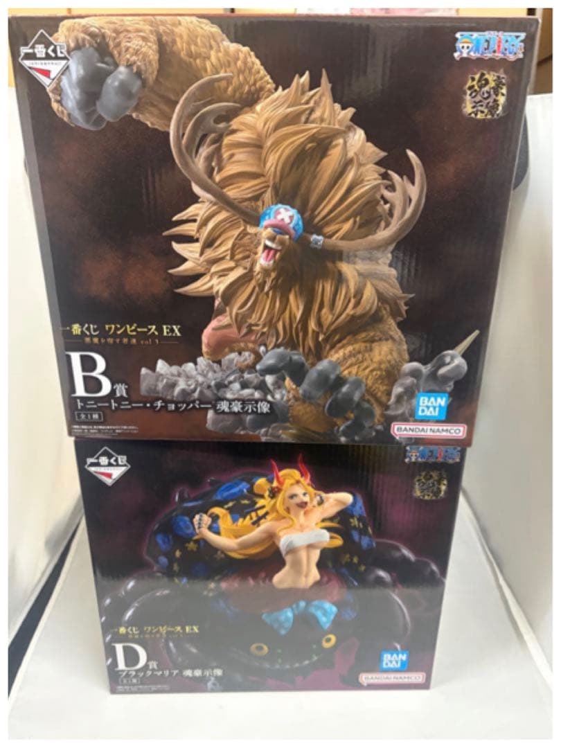 一番くじ　ワンピース　EX 悪魔を宿す者達　B・D賞 魂豪示像　フィギュア２点