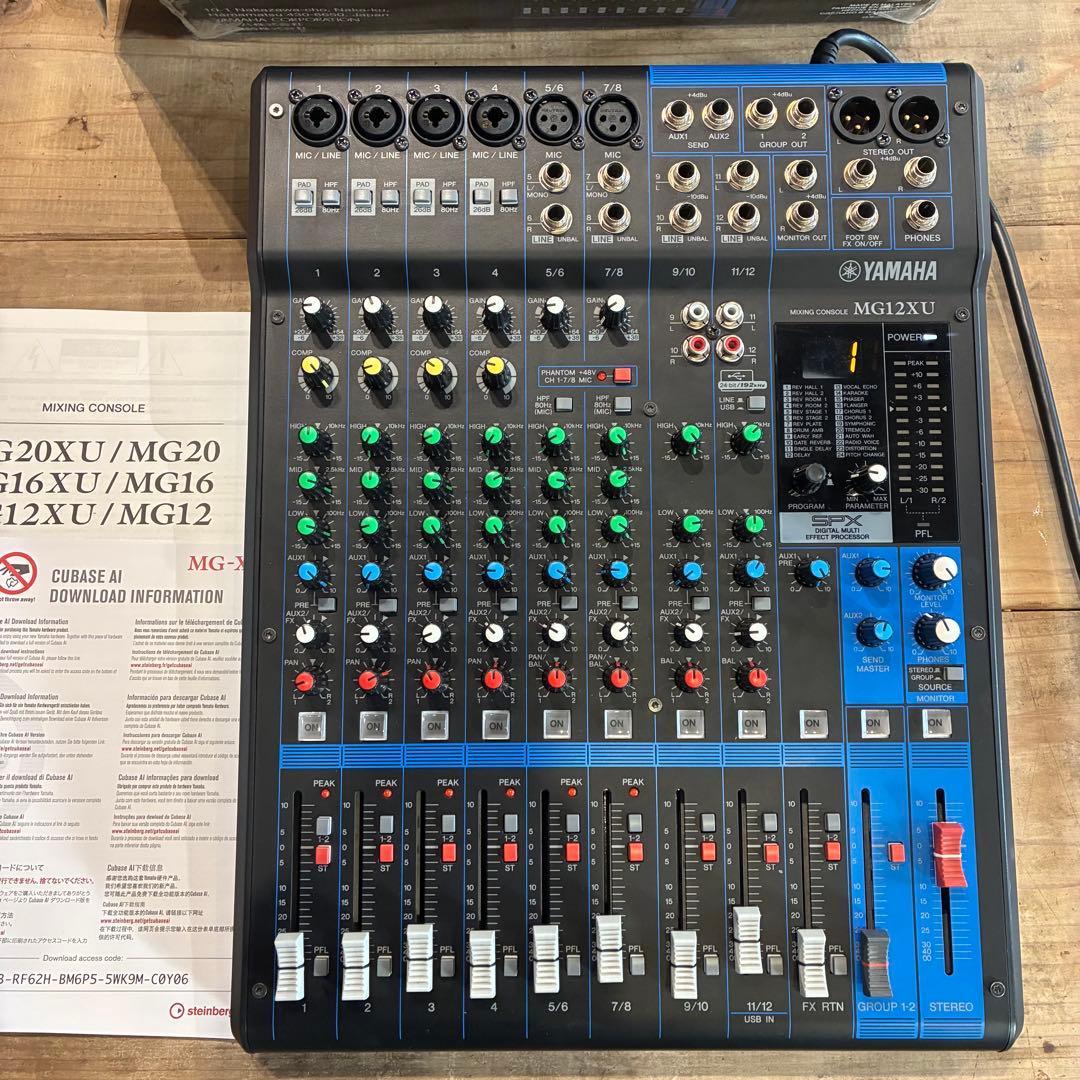 【即決可】YAMAHA MG12XU アナログミキサー(送料込)