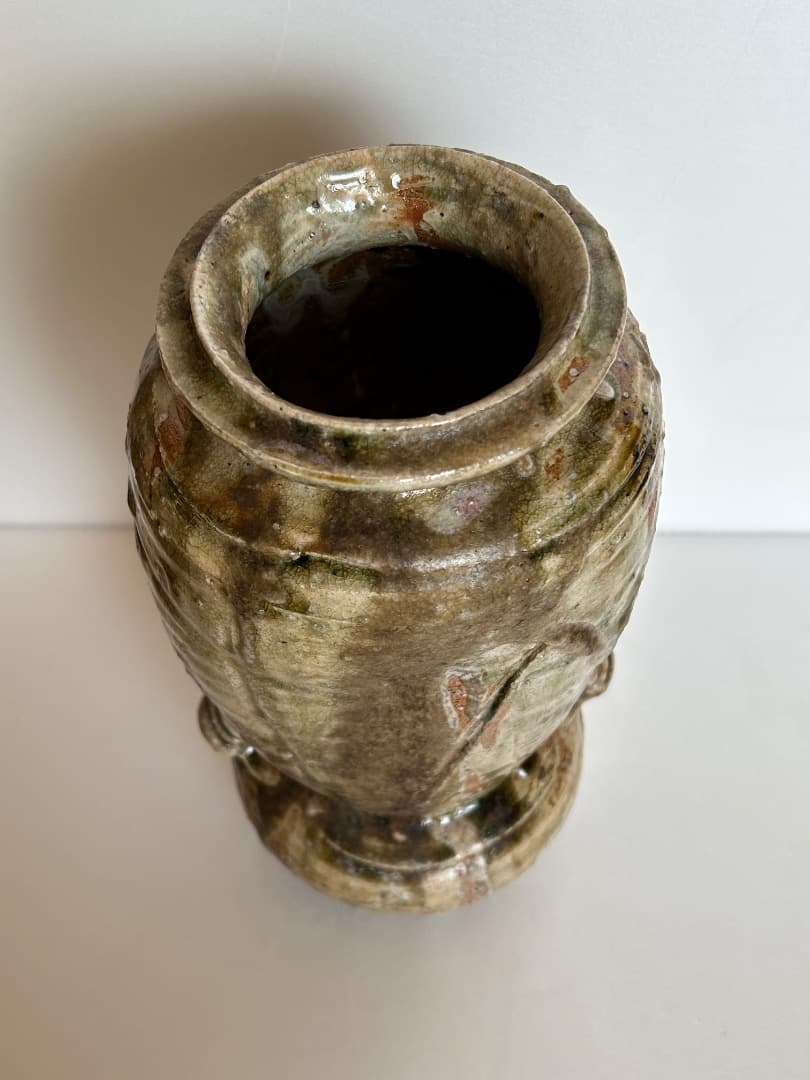 伊賀釉 花瓶 (八代 加藤宇助)