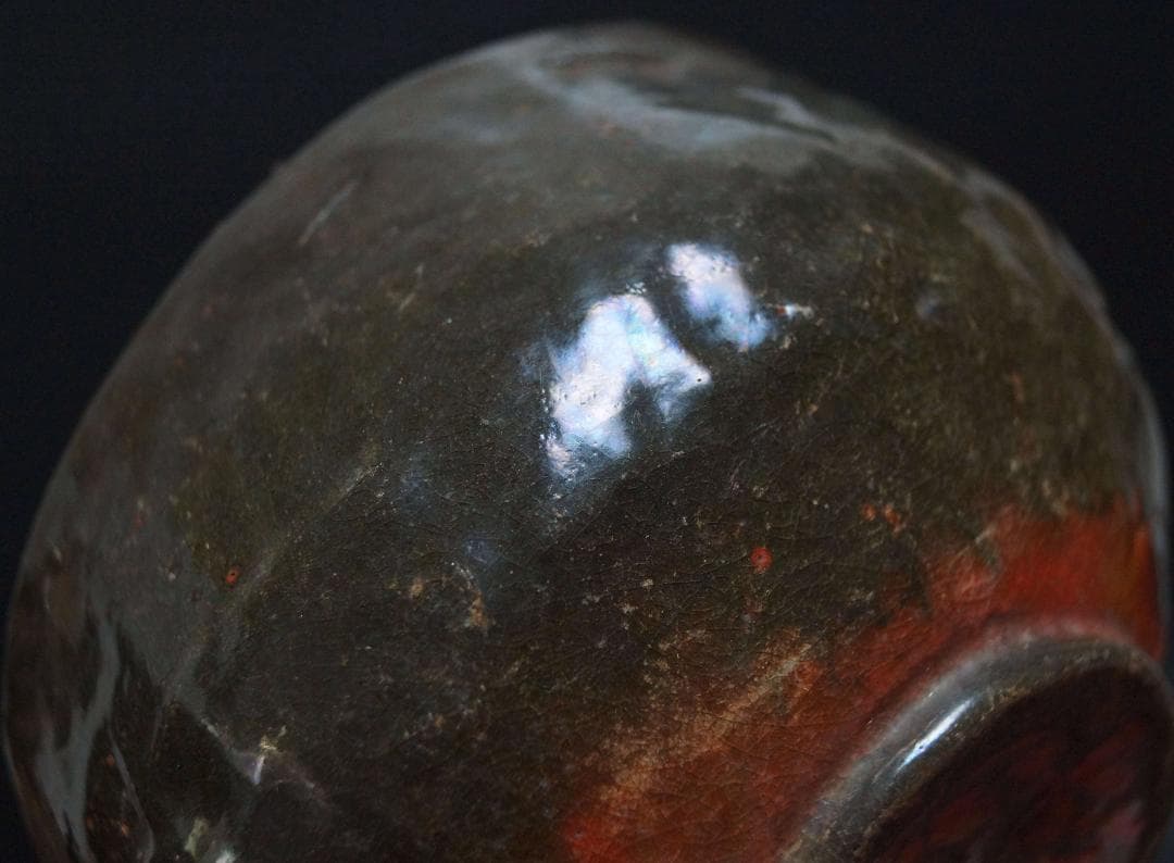 江戸期 古信楽茶碗 花押 共箱 茶道具★時代物★4D1230