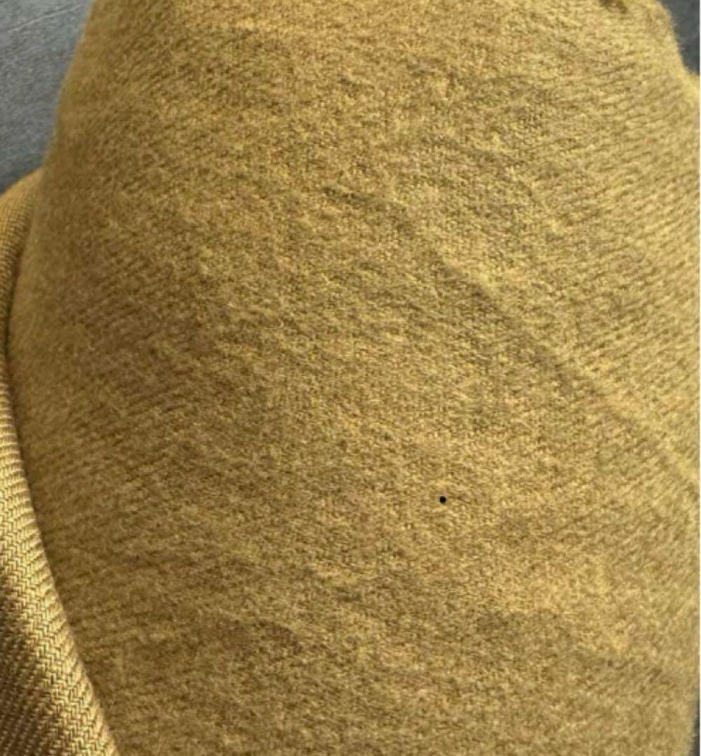 秋new♪＊ハンドメイド＊もんぺパンツ　サルエル起毛リネン　キャメルからしＬ