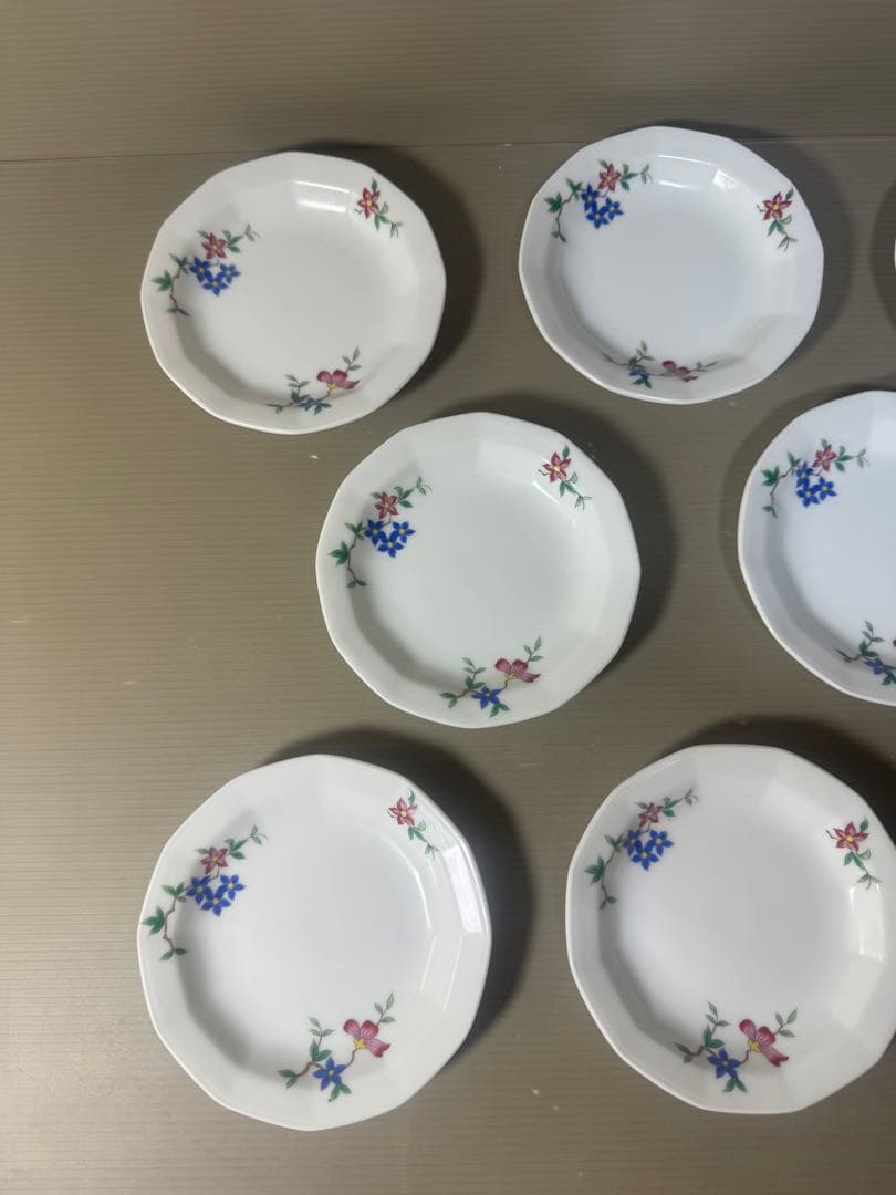 2528 深川製磁　小皿　8客　未使用