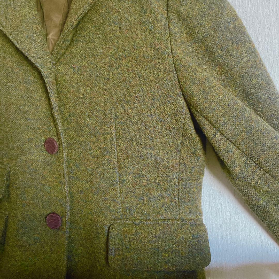 きれいめ◎CHILD WOMAN ウール　チェスターコート　オリーブカーキ系