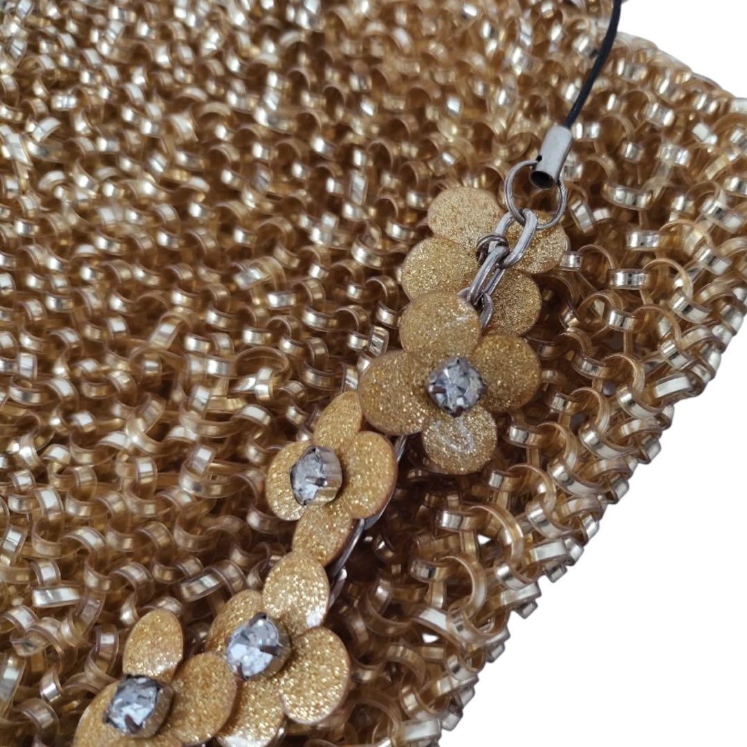 ［美品］ANTEPRIMA アンテプリマ　ワイヤーバッグ　ゴールド