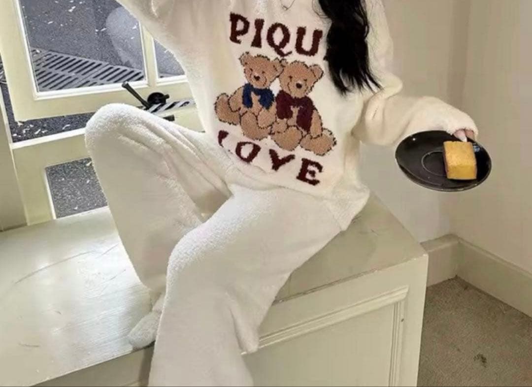 ジェラートピケ ホリデーベアジャガードプルオーバー