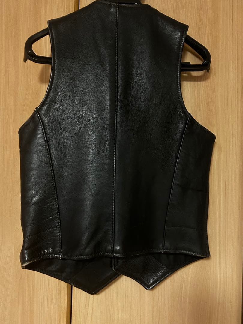 アメリカ製VANSON 本革レザーベストコンチョボタン