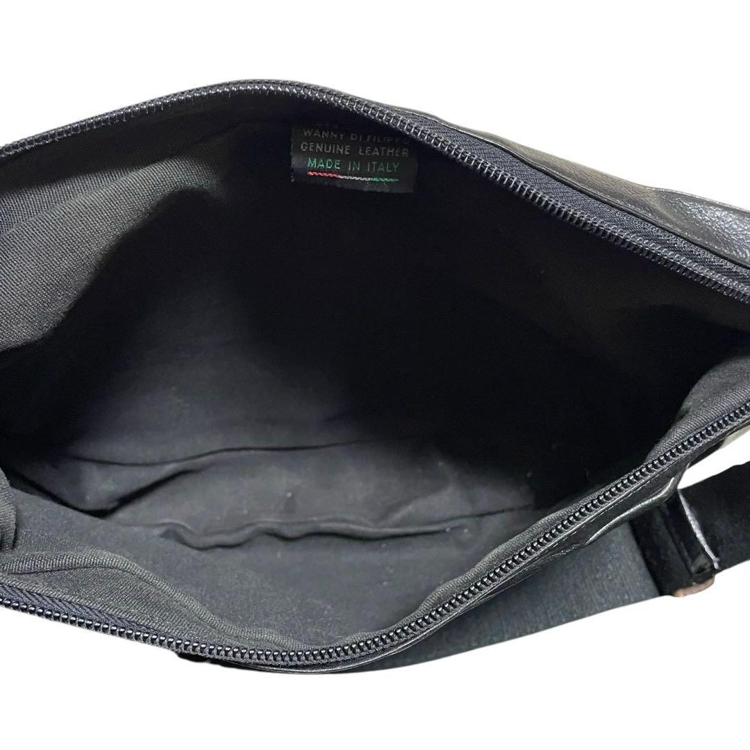 イルビゾンテ 定価7.2万 ショルダーバッグ ボディバッグ ハーフムーン レザー