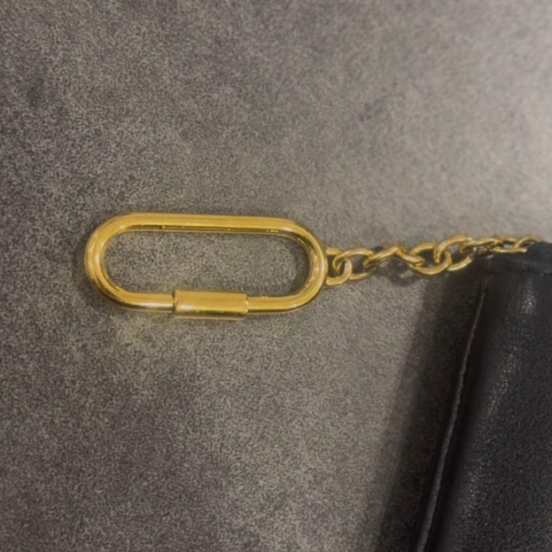 CELINE ブラック レザー ケース