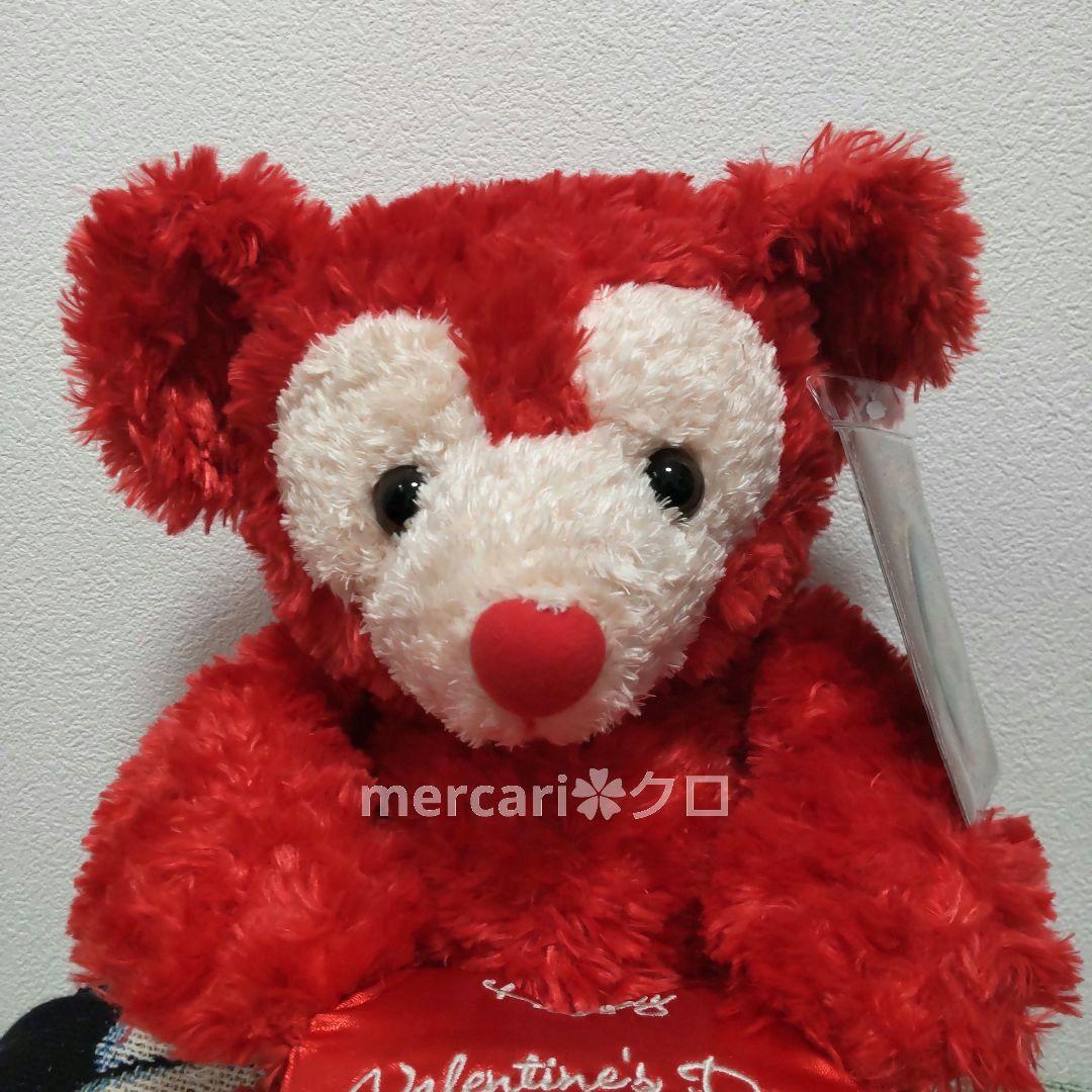 希少！　2003　バレンタイン　ディズニーベア　ダッフィー　WDW　赤　レッド