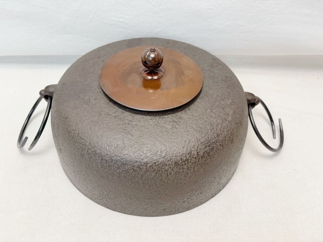 ほぼ未使用 茶道具 野々田電熱式炉壇 英次輪島塗 老松沈金黒真塗炉縁清光造 釜