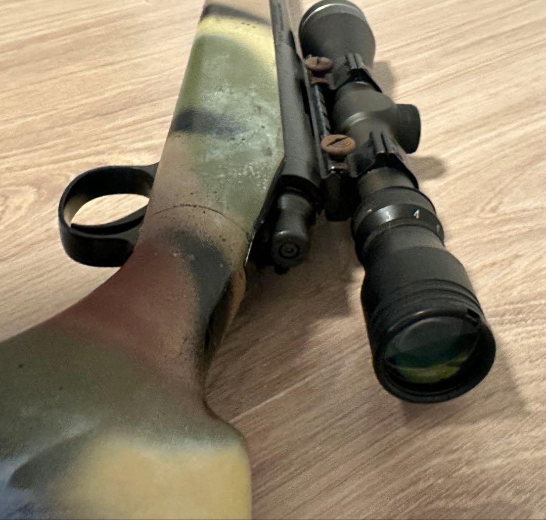 迷彩スナイパーライフル VSR-10 シモンソン製 スコープ＆サイレンサー付き