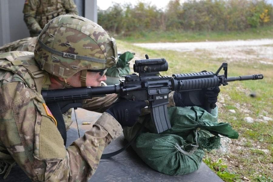 【放出品】MATECH 600M BUIS M4A1 米軍