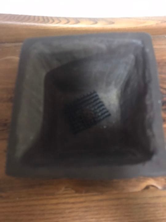 盆栽鉢　杉浦作正方鉢古鉢時代手作り鉢盆栽鉢小品盆栽草もの盆栽鉢多肉植物植木鉢