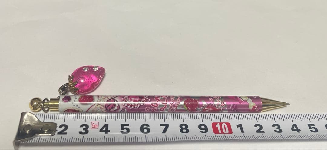 平成レトロ チャーム付きシャープペン いちご