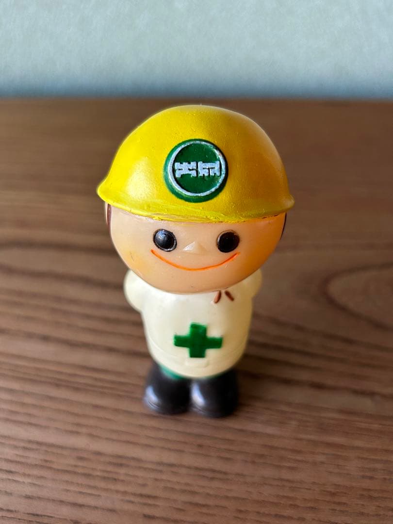 珍品 昭和57年頃 大成建設 ソフビ人形 週刊文春 コラム 立ち話 キャラクター