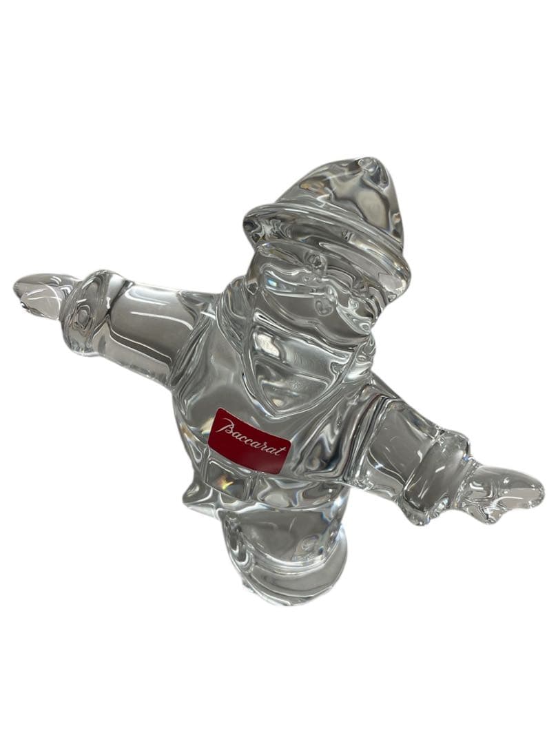 【美品✨】Baccarat バカラ クリスタルオブジェ サンタクロース スケート