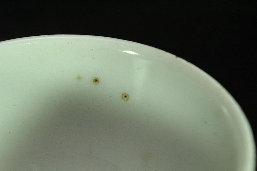 煎茶 染付 碗 五件 時代物(K-LC763)