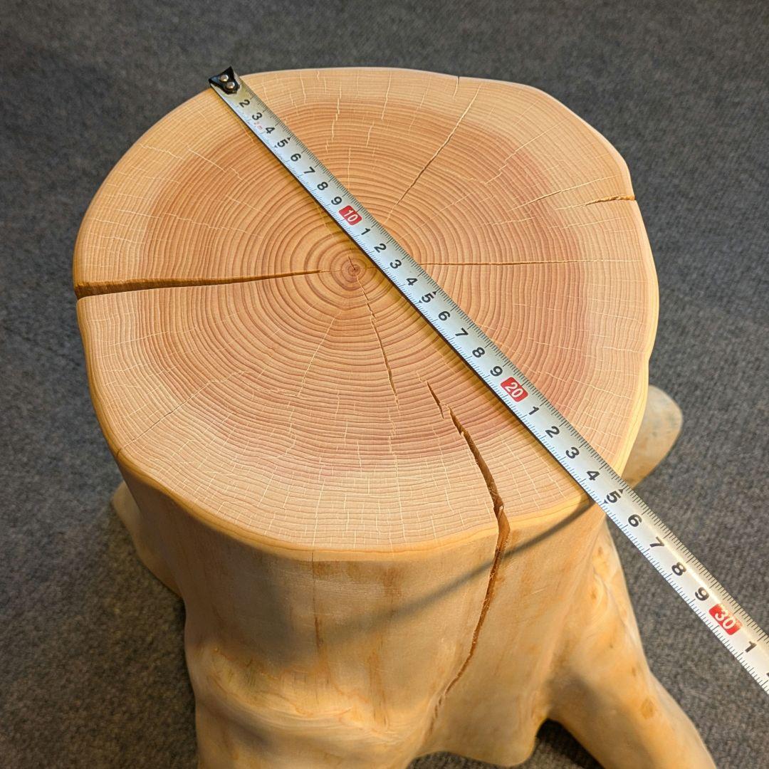 fromjapan6618　檜　切り株　丸太　椅子　スツール 高さ約40㎝