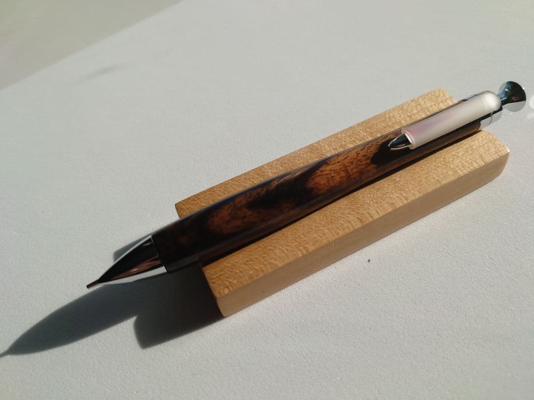 黒柿　シャープペンシル　新うるし　拭き漆